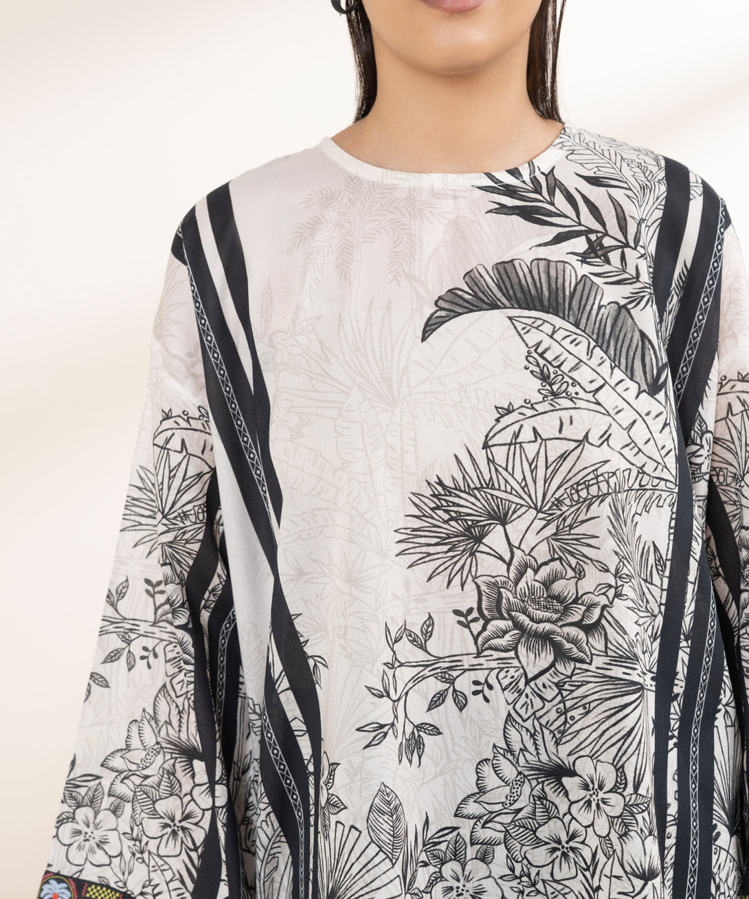 Women's RTW Lawn Multi Printed Boxy Shirt