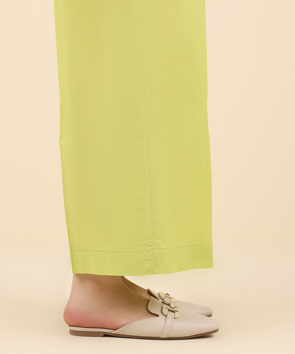 Women's Pret Cambric Green Solid Culottes