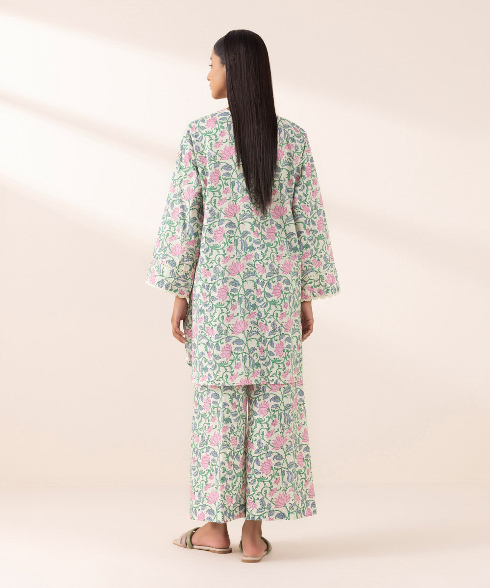 Women's Pret Cross Hatch Multi Printed Boxy Shirt
