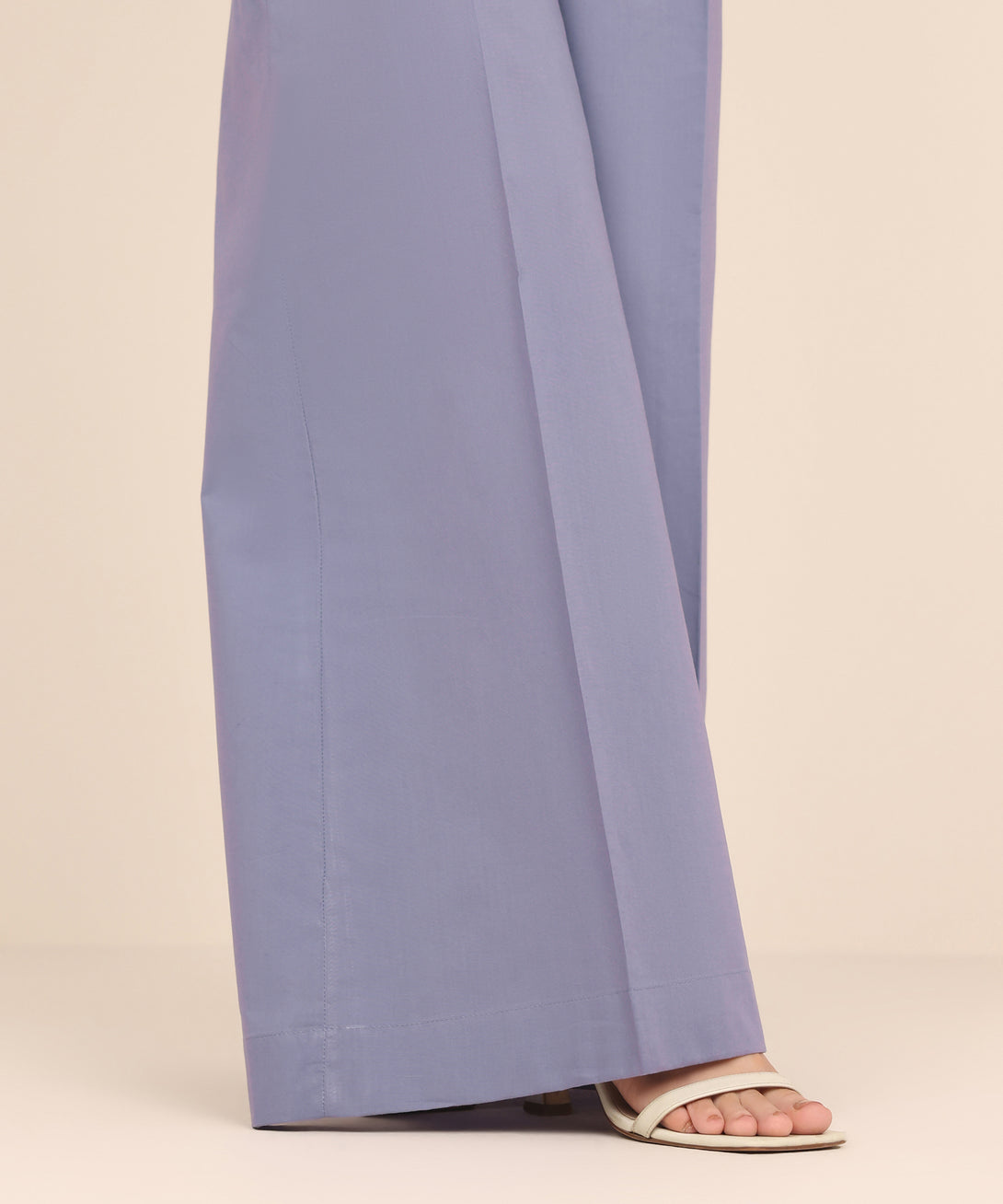 Women's RTW Cambric Blue Dyed Flared Pants