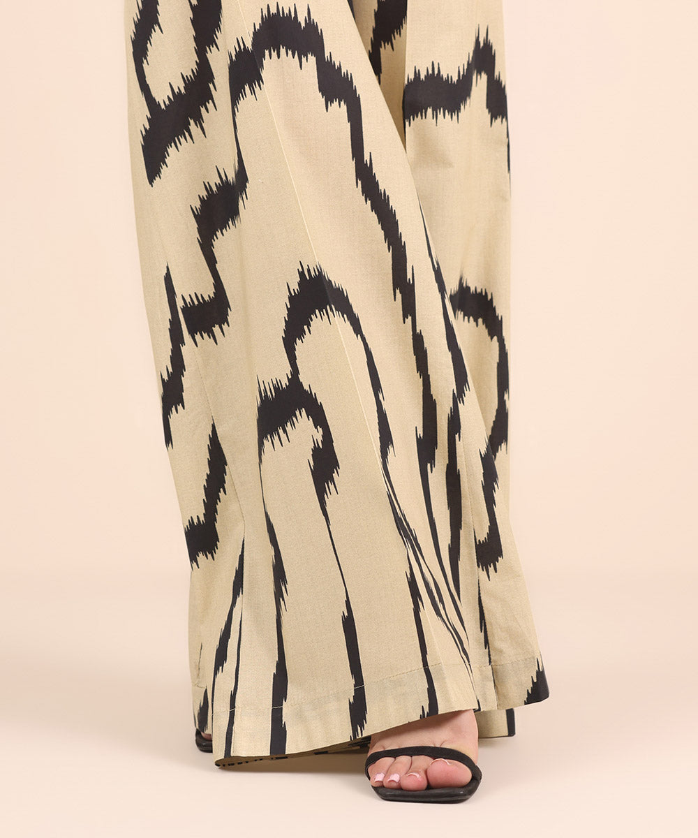 Women's RTW Cambric Multi Printed Flared Pants