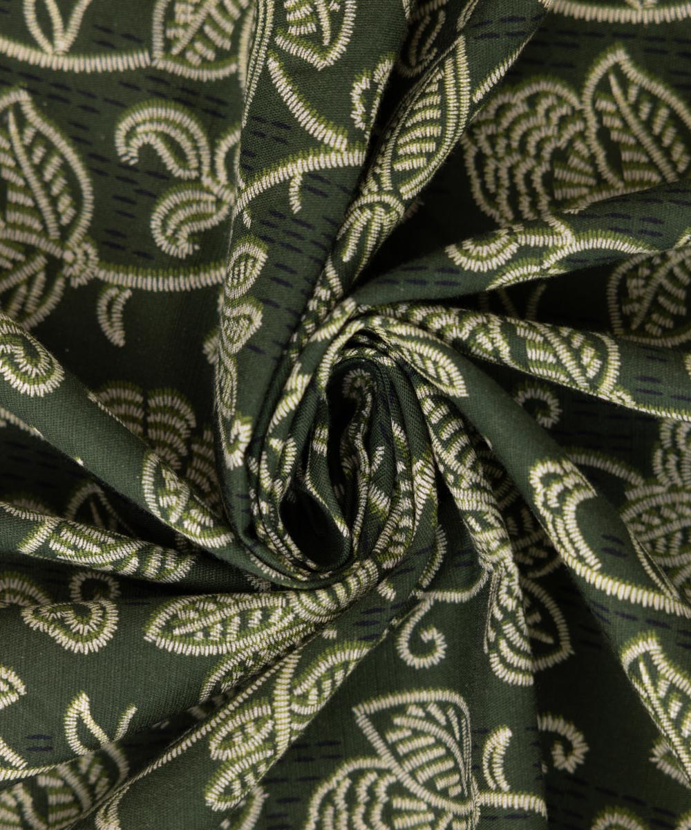 Khaddar Green Printed Dupatta