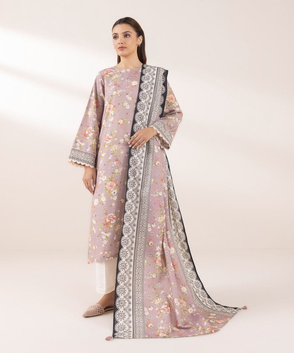 Printed Khaddar Dupatta