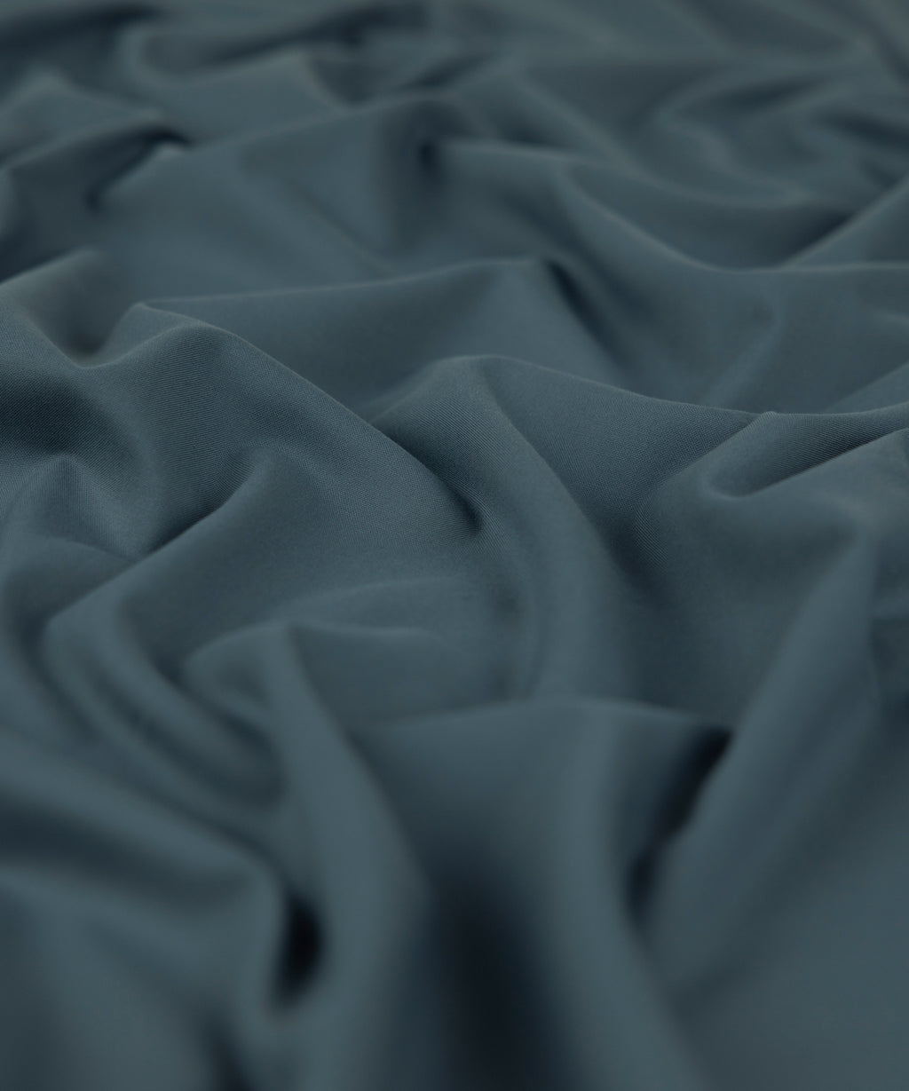 Men Unstitched Blended Blue Full Suit Fabric