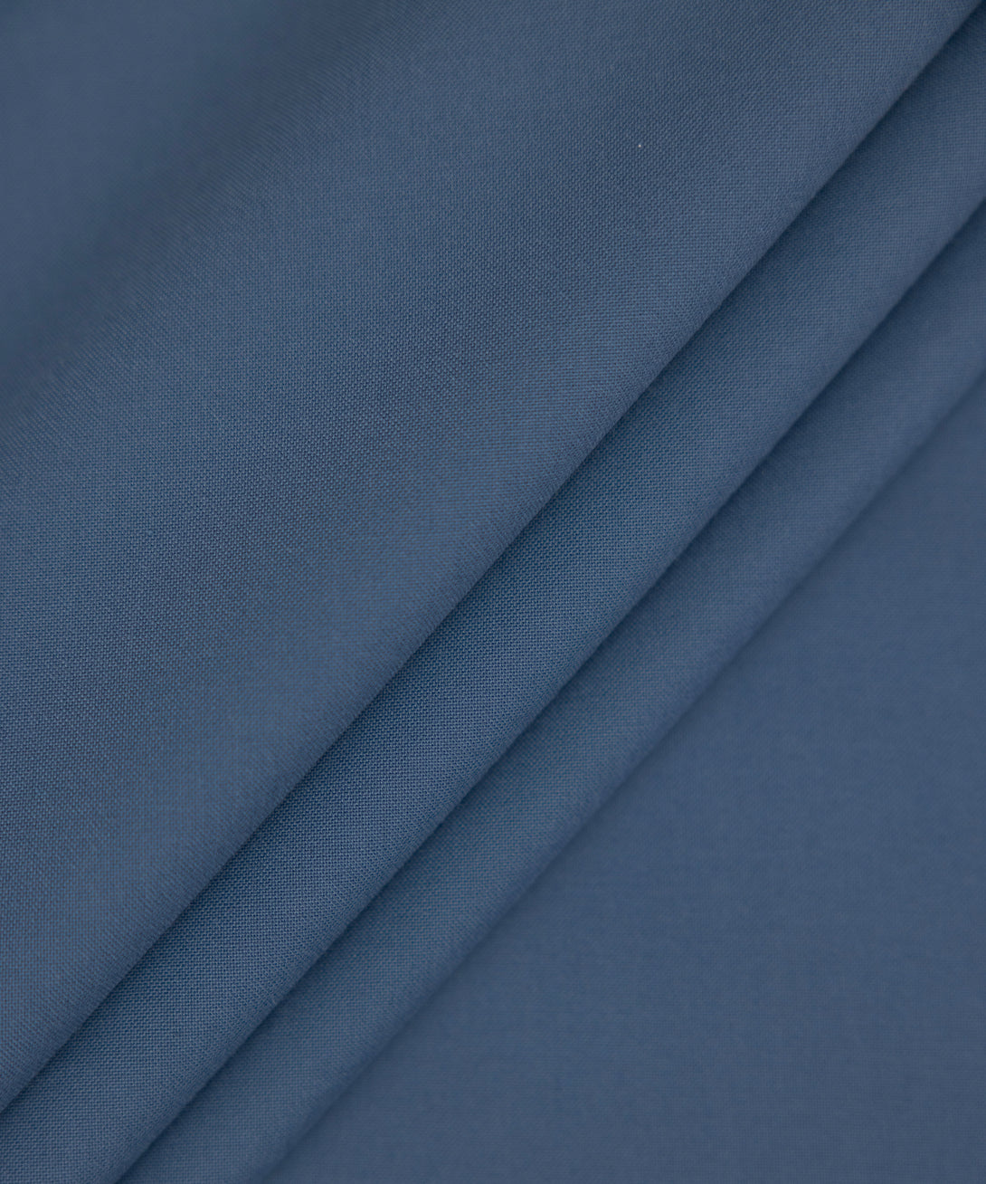 Men Unstitched Blended Blue Full Suit Fabric
