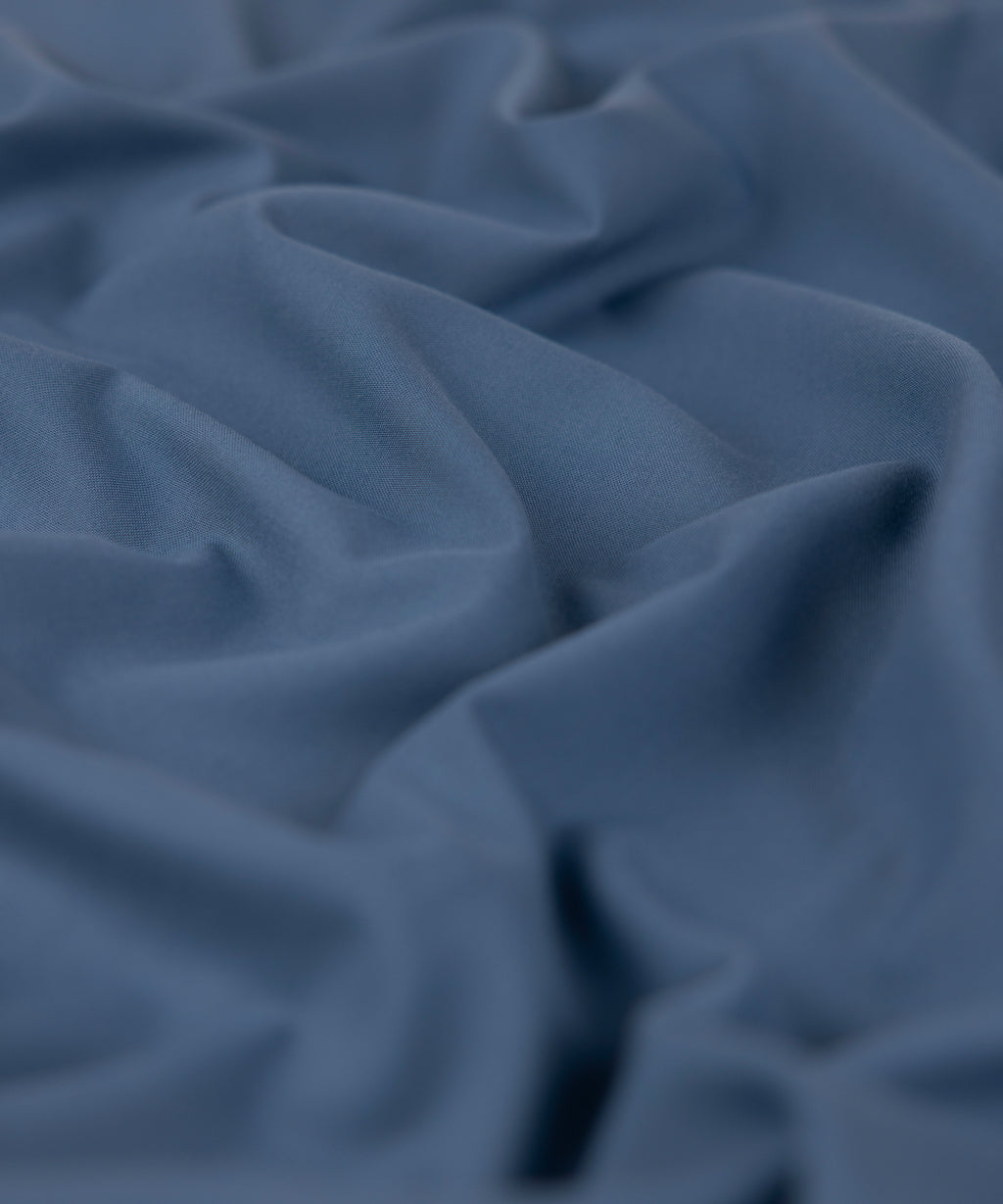 Men Unstitched Blended Blue Full Suit Fabric