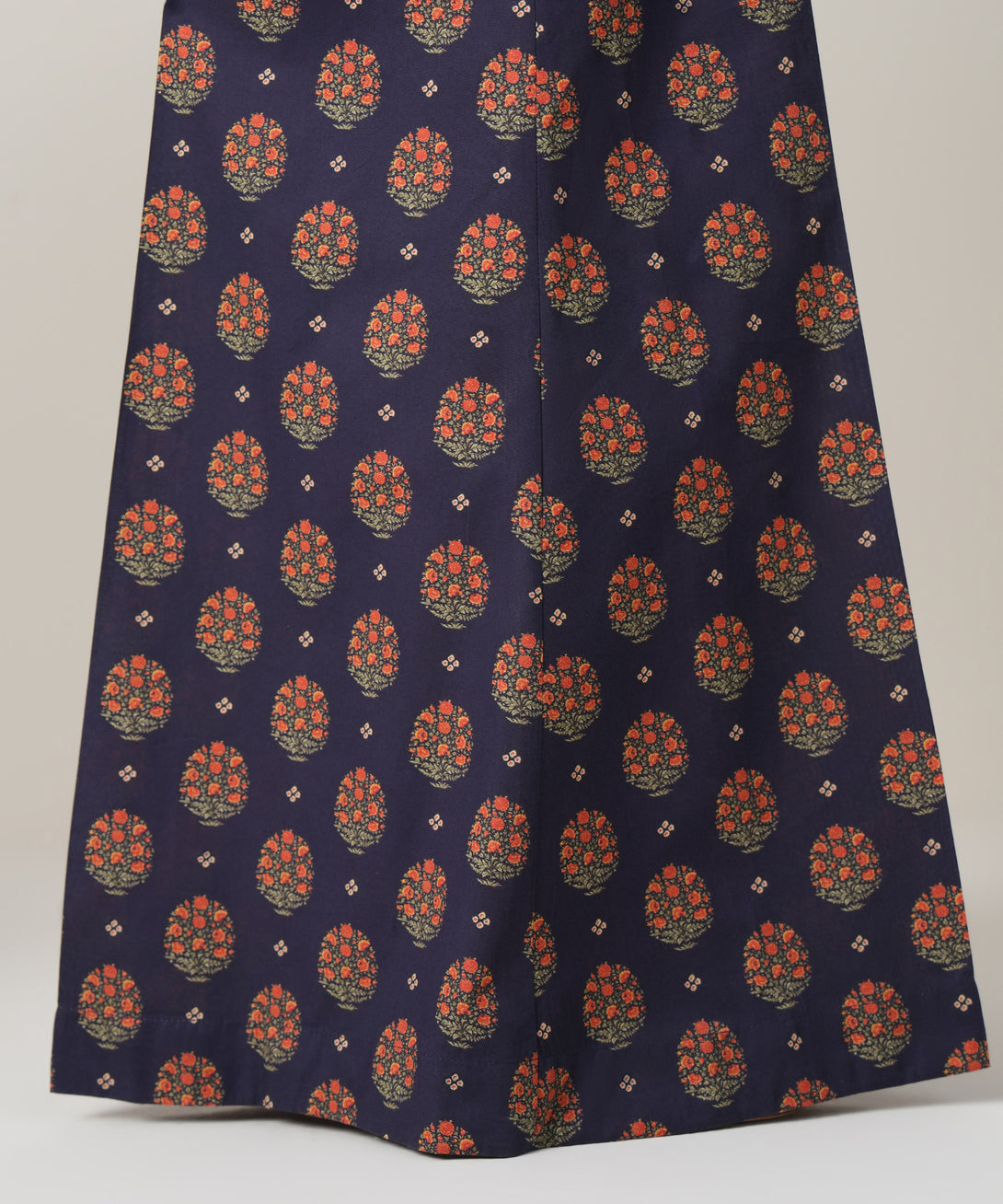 Women's RTW Cambric Blue Printed Trousers