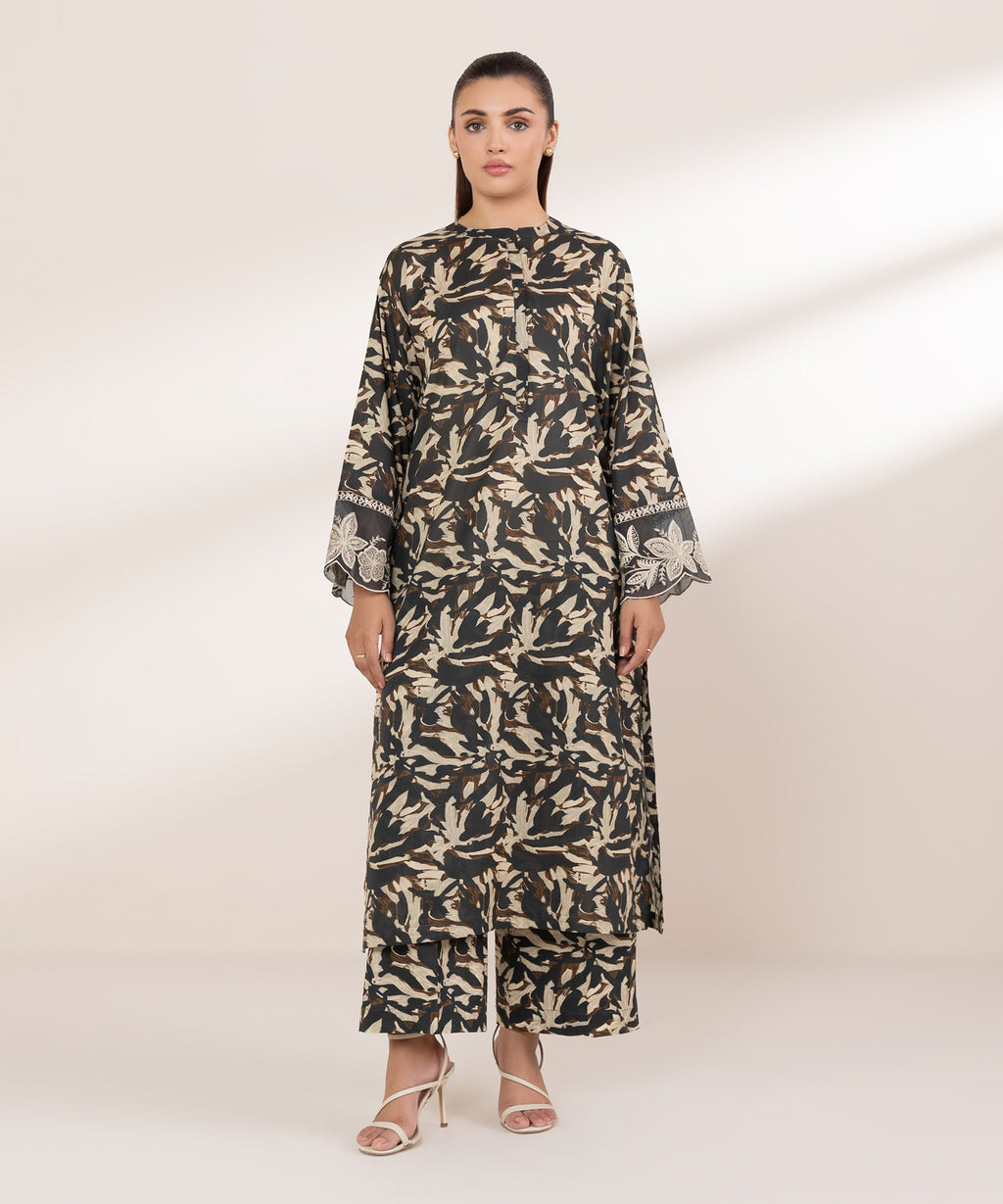 Women's RTW Lawn Multi Printed Boxy Shirt