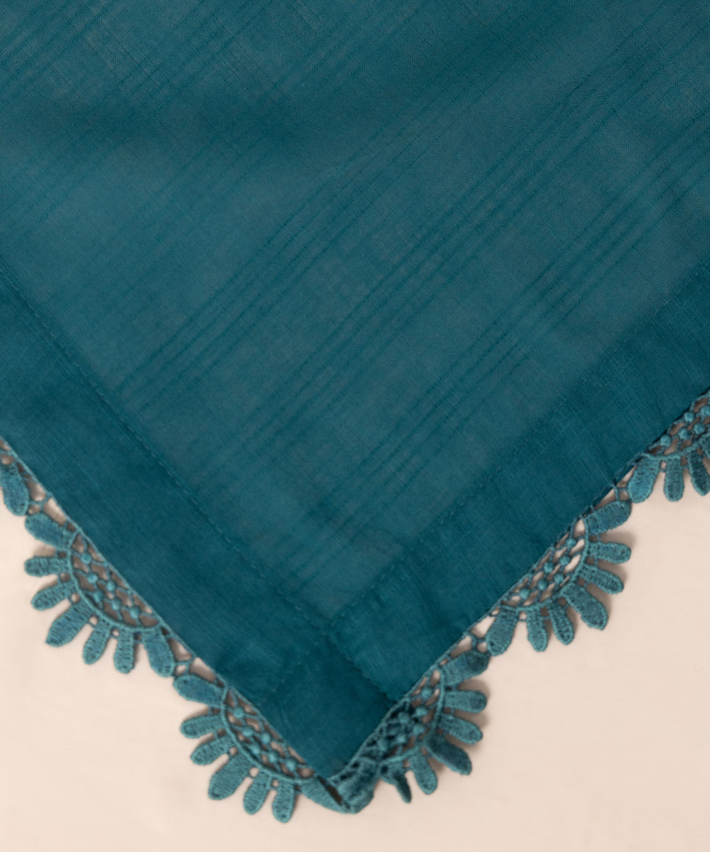 Textured Voile Green Dyed Dupatta