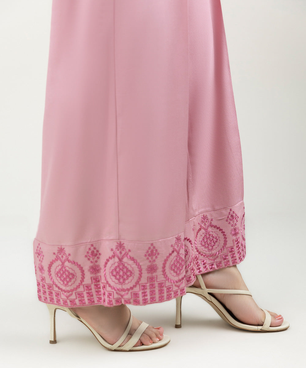 Women's Pret Bedford Embroidered Tea Pink Culottes