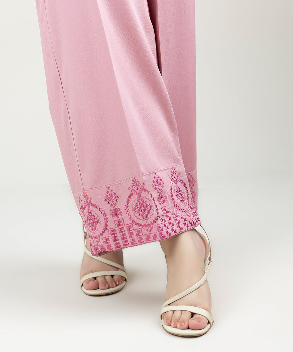 Women's Pret Bedford Embroidered Tea Pink Culottes