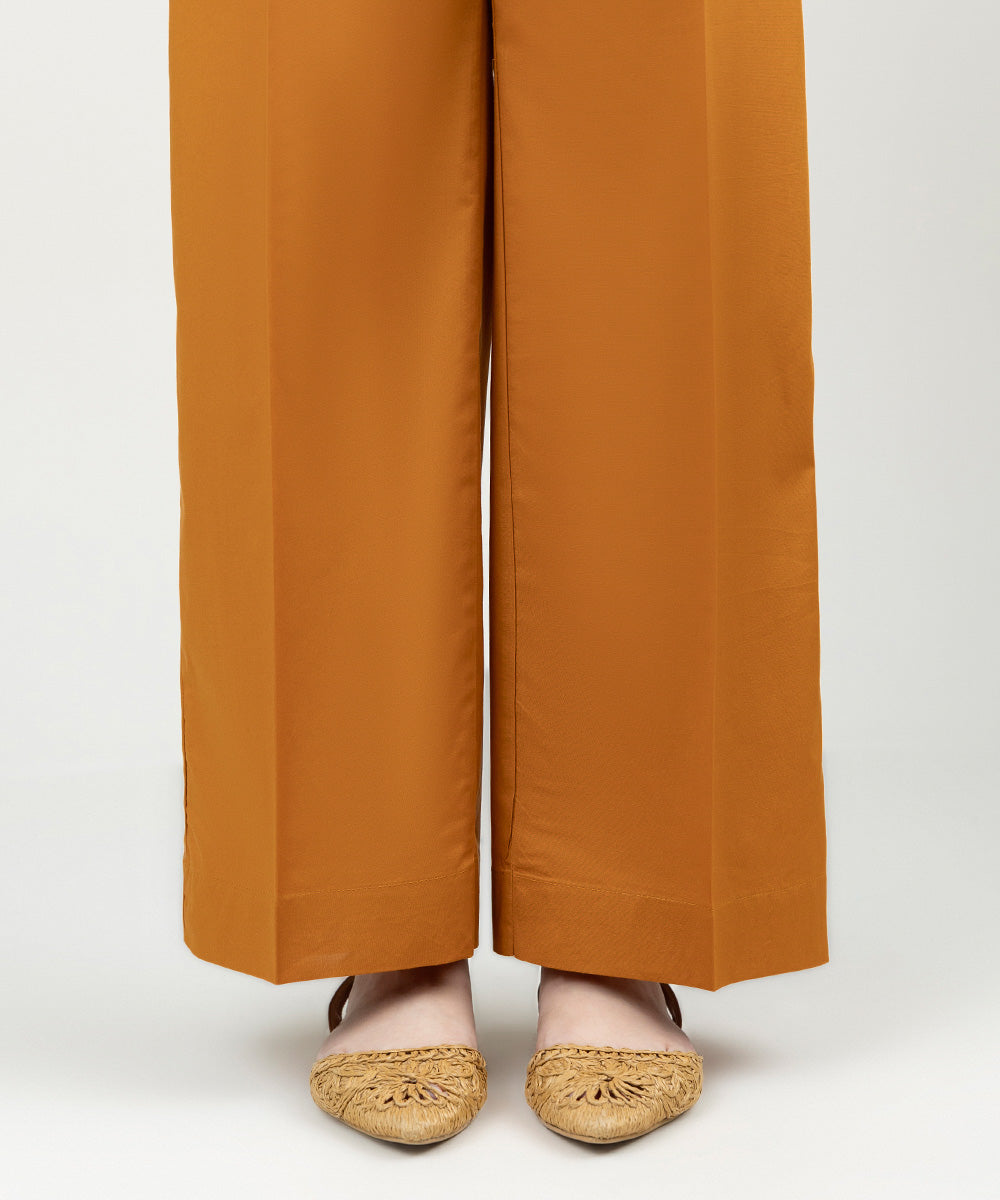 Women's Pret Cambric Solid Rust Culottes