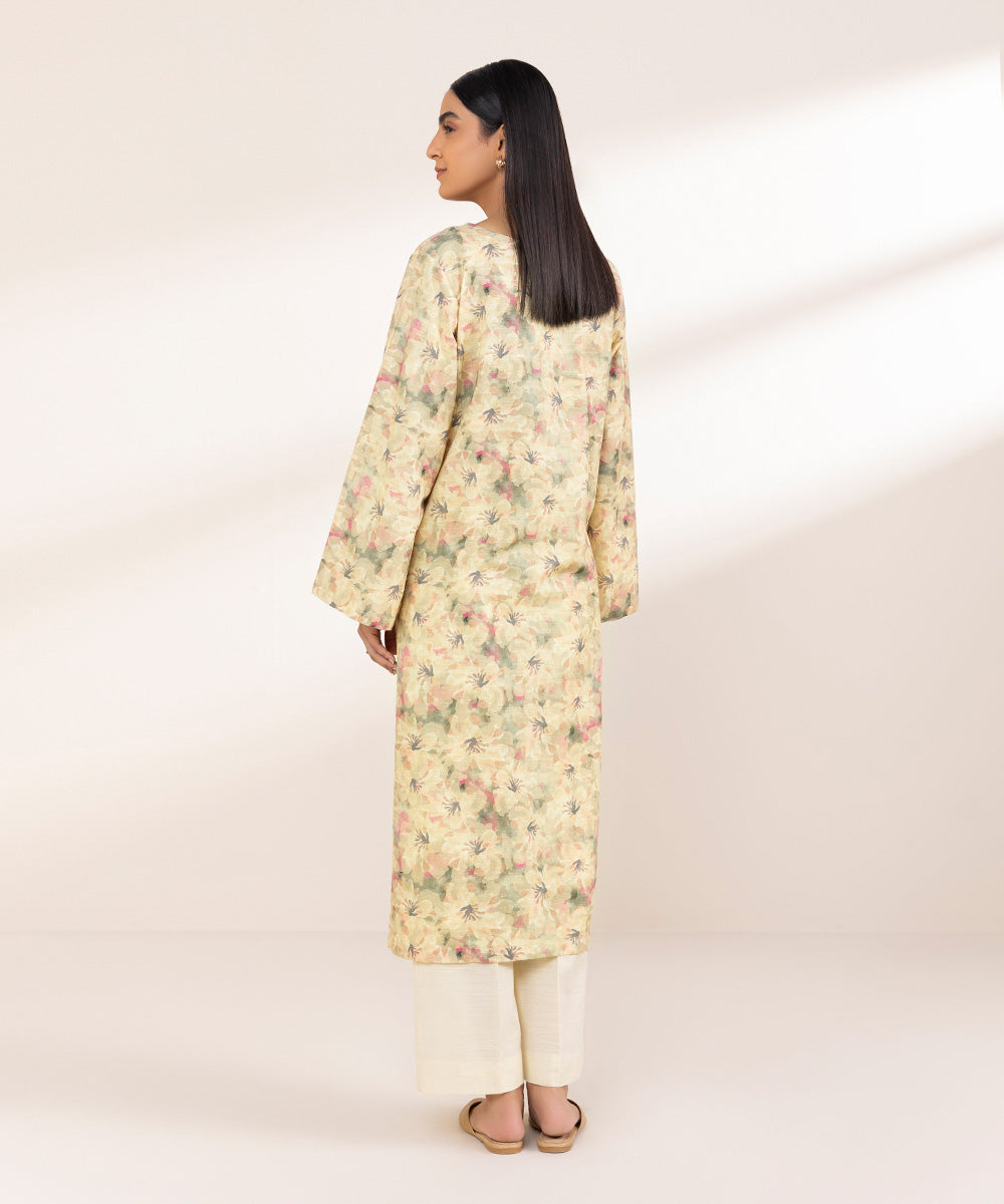 Women's Pret Khaddar Multi Printed A-Line Shirt