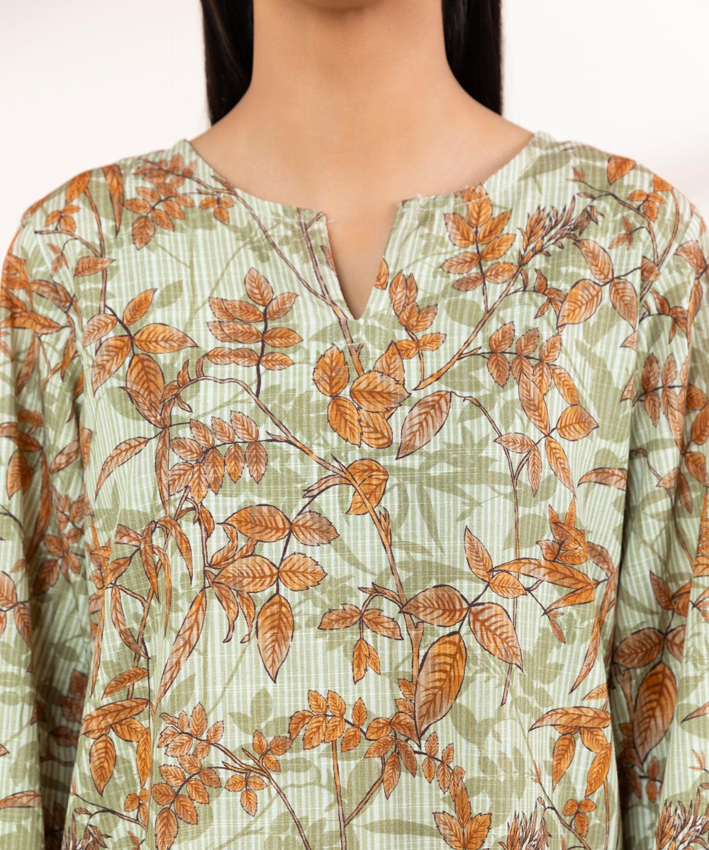 Women's Pret Khaddar Multi Printed A-Line Shirt