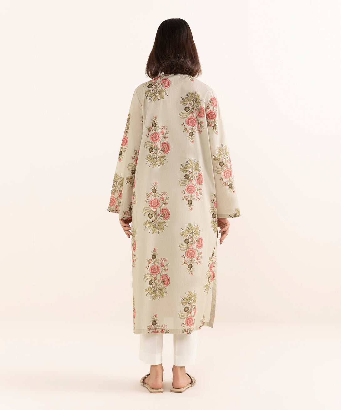 Women's RTW Lawn Multi Printed A-Line Shirt