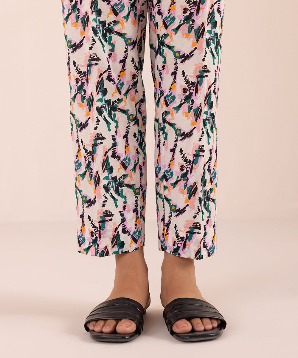 Women's Pret Stretch Lawn Multi Printed Cigarette Pants