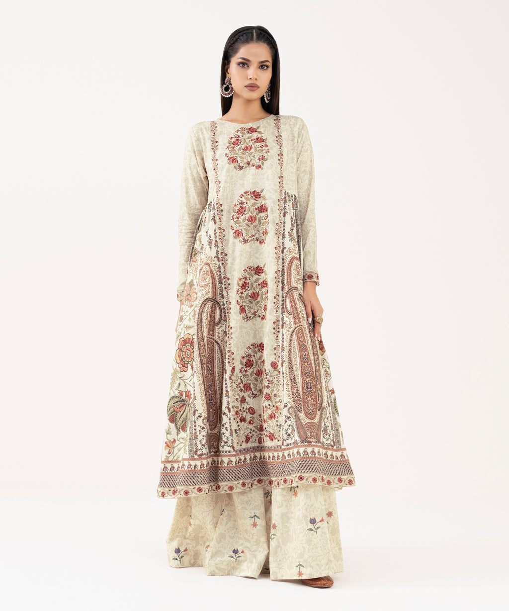 Embroidered Lawn Viscose Pishwas