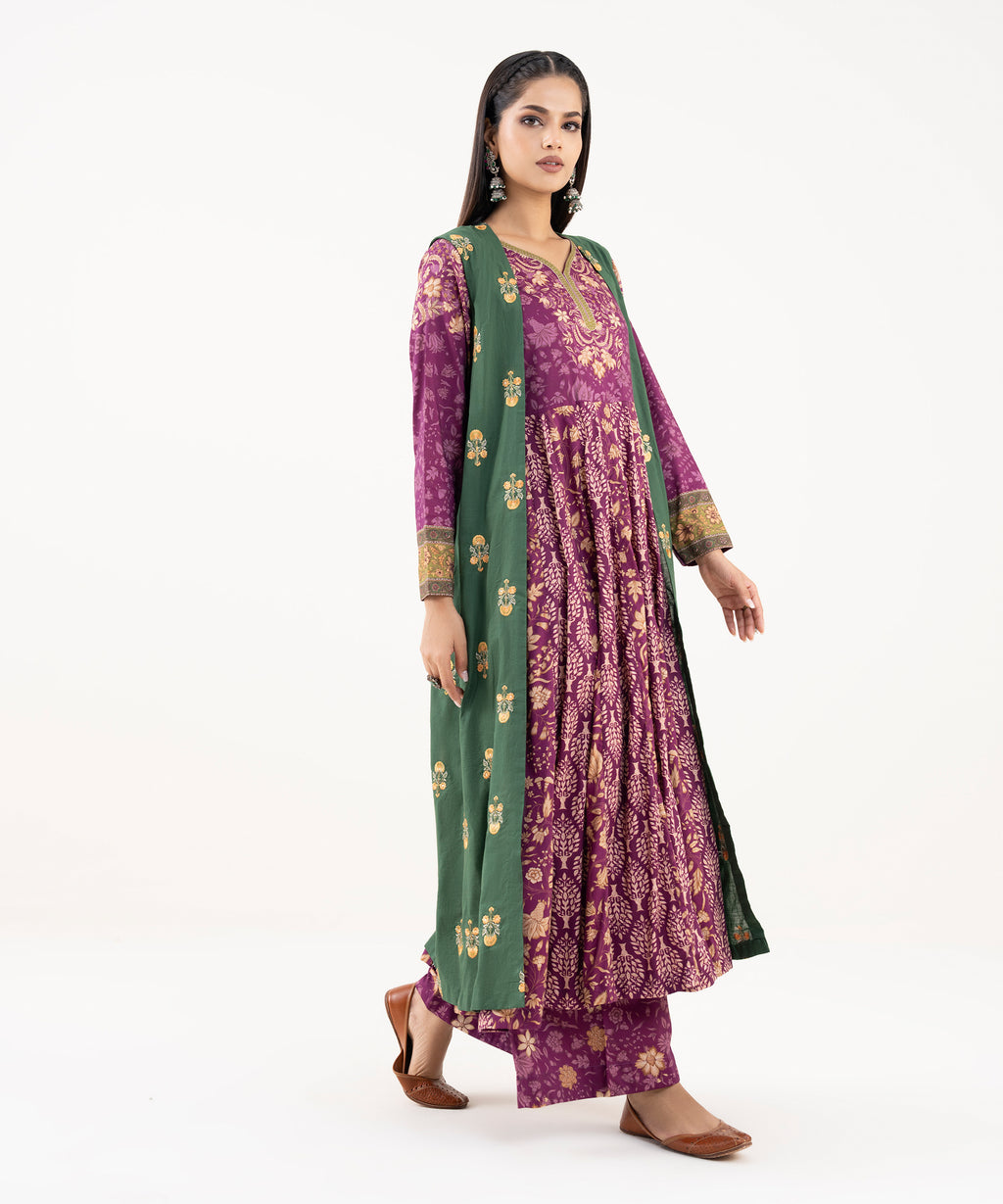 Embroidered Lawn Viscose Pishwas