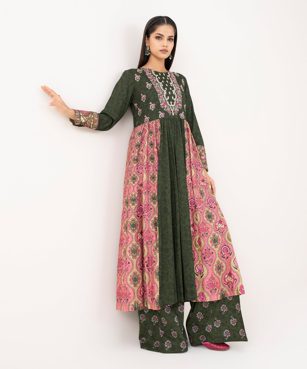 Embroidered Lawn Viscose Pishwas