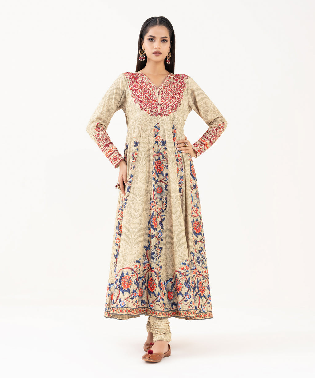 Embroidered Lawn Viscose Pishwas