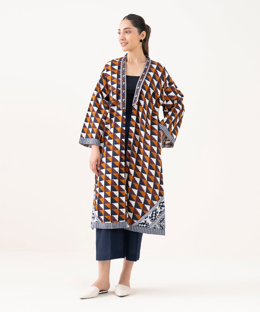 Embroidered Light Khaddar Jacket