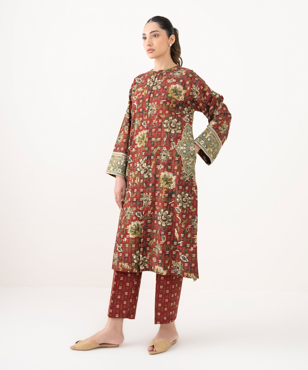 Embroidered Light Khaddar Shirt