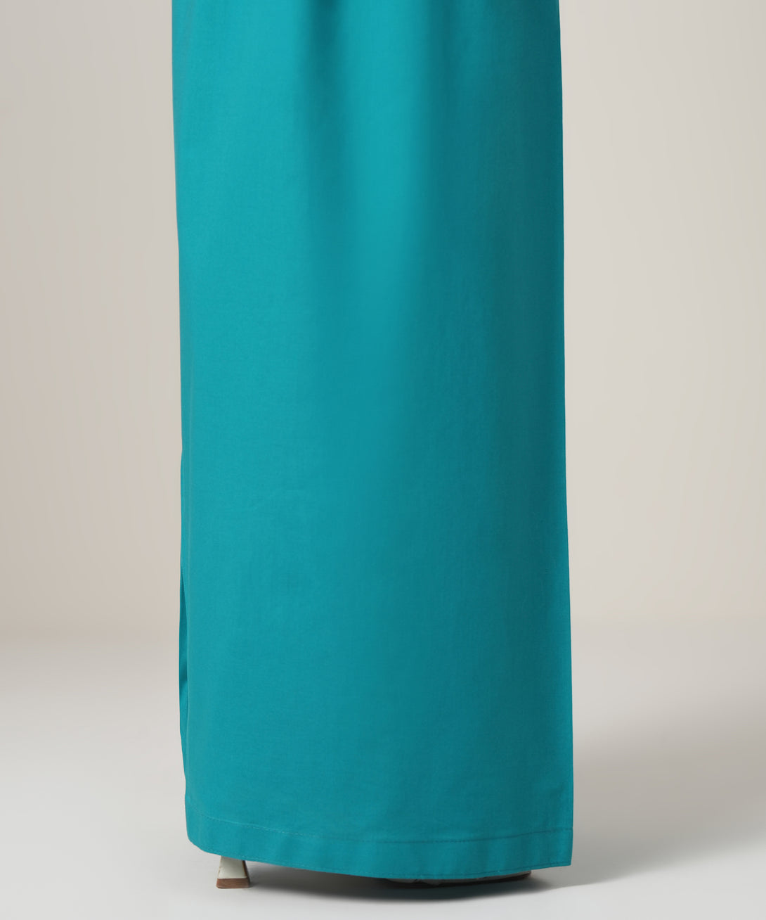 Women's RTW Cambric Blue Solid Trousers