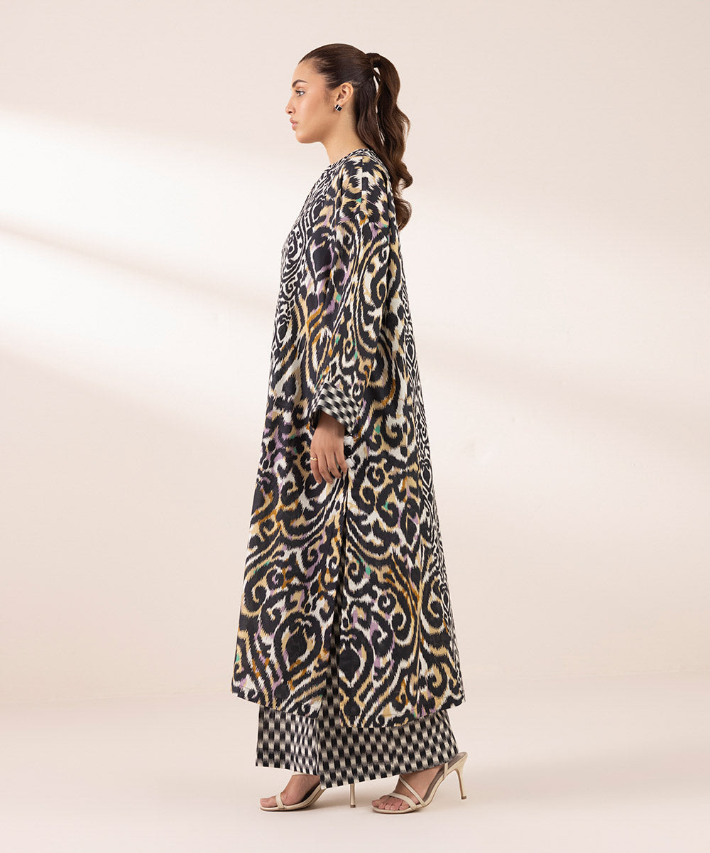 Women's RTW Cross Hatch Multi Printed Boxy Shirt