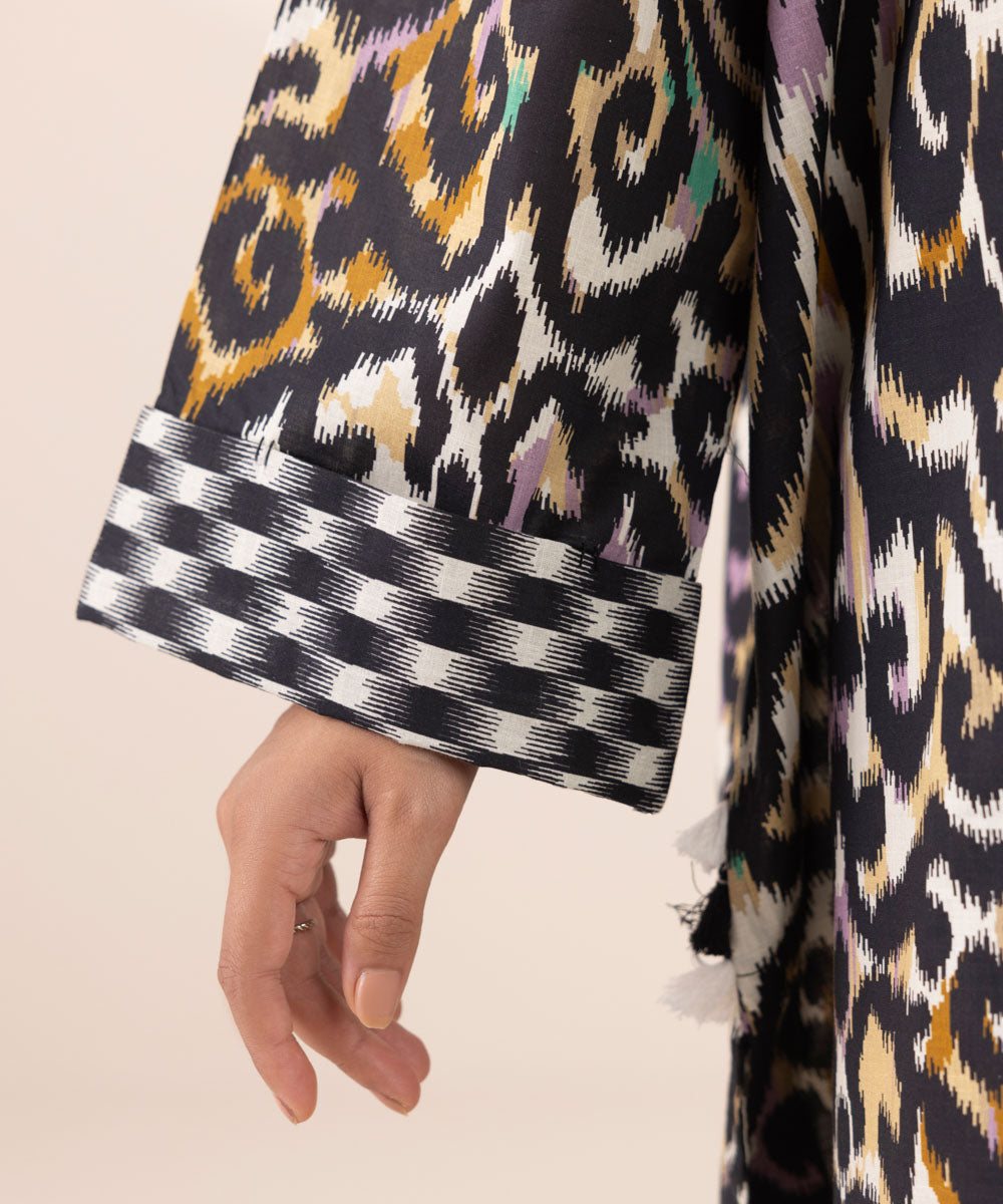 Women's RTW Cross Hatch Multi Printed Boxy Shirt