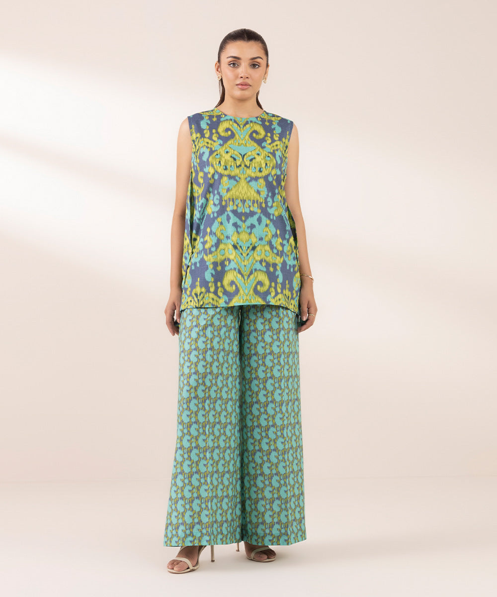 Women's RTW Cross Hatch Multi Printed A-Line Shirt