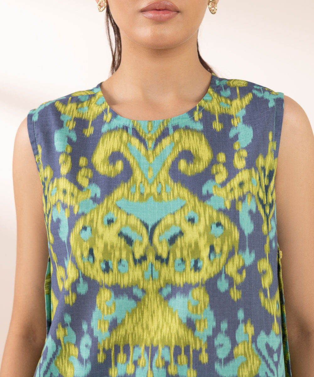 Women's RTW Cross Hatch Multi Printed A-Line Shirt