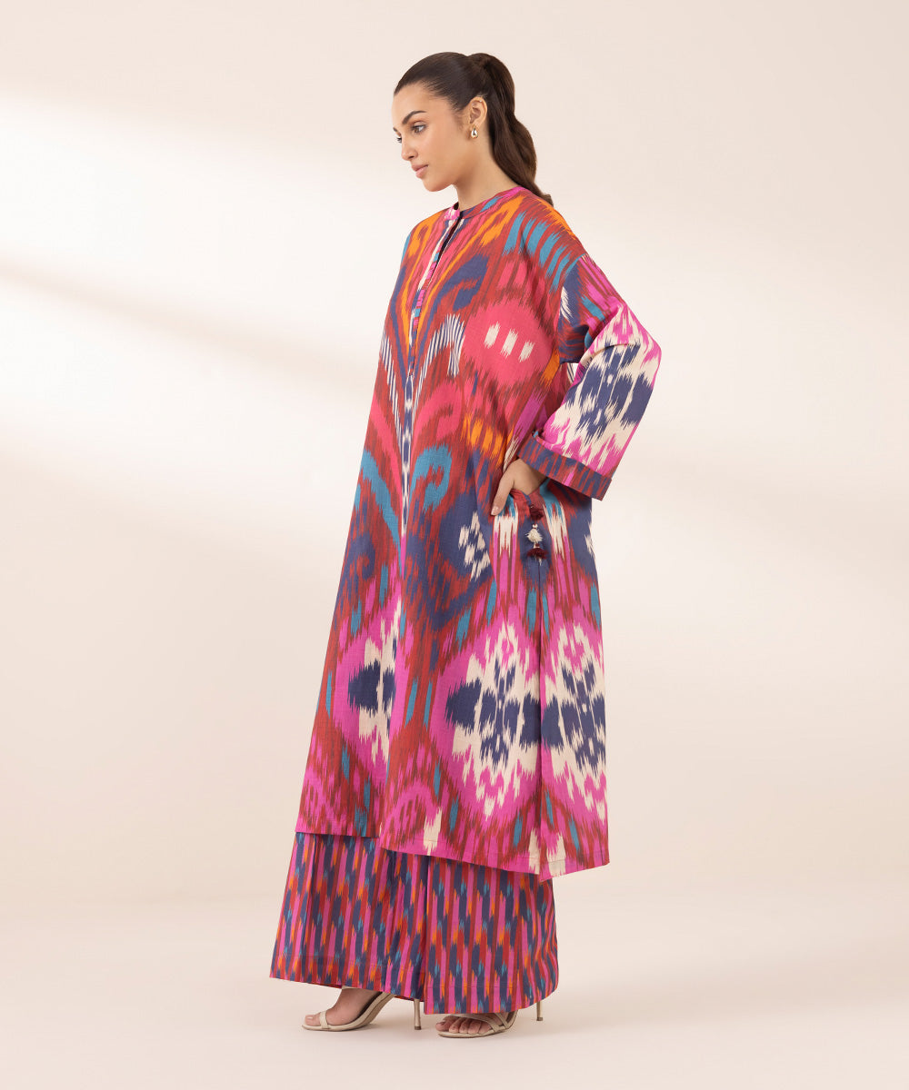 Women's RTW Cross Hatch Multi Printed Boxy Shirt