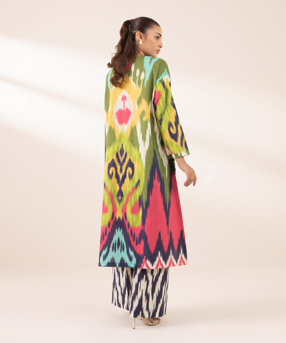 Women's RTW Cross Hatch Multi Printed Boxy Shirt
