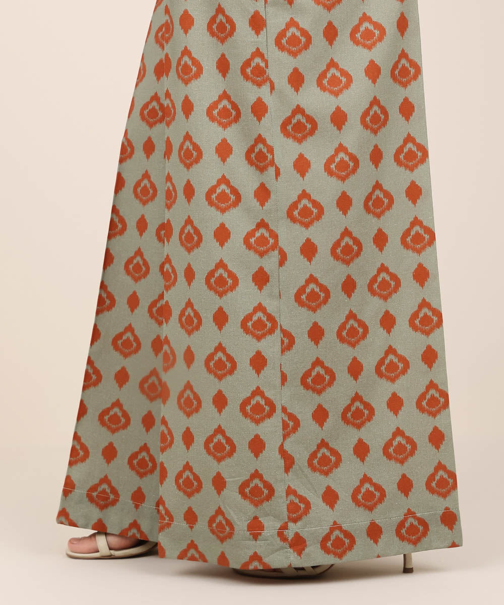 Women's RTW Cambric Multi Printed Flared Pants