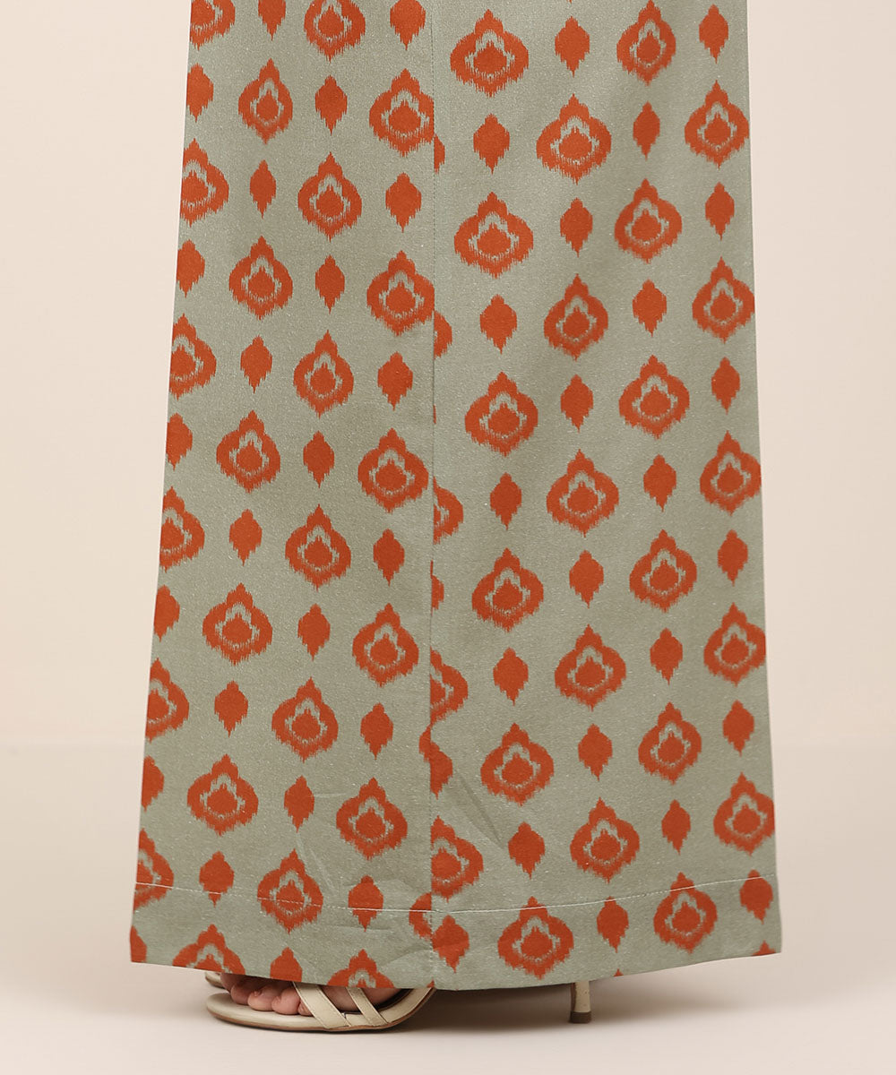 Women's RTW Cambric Multi Printed Flared Pants