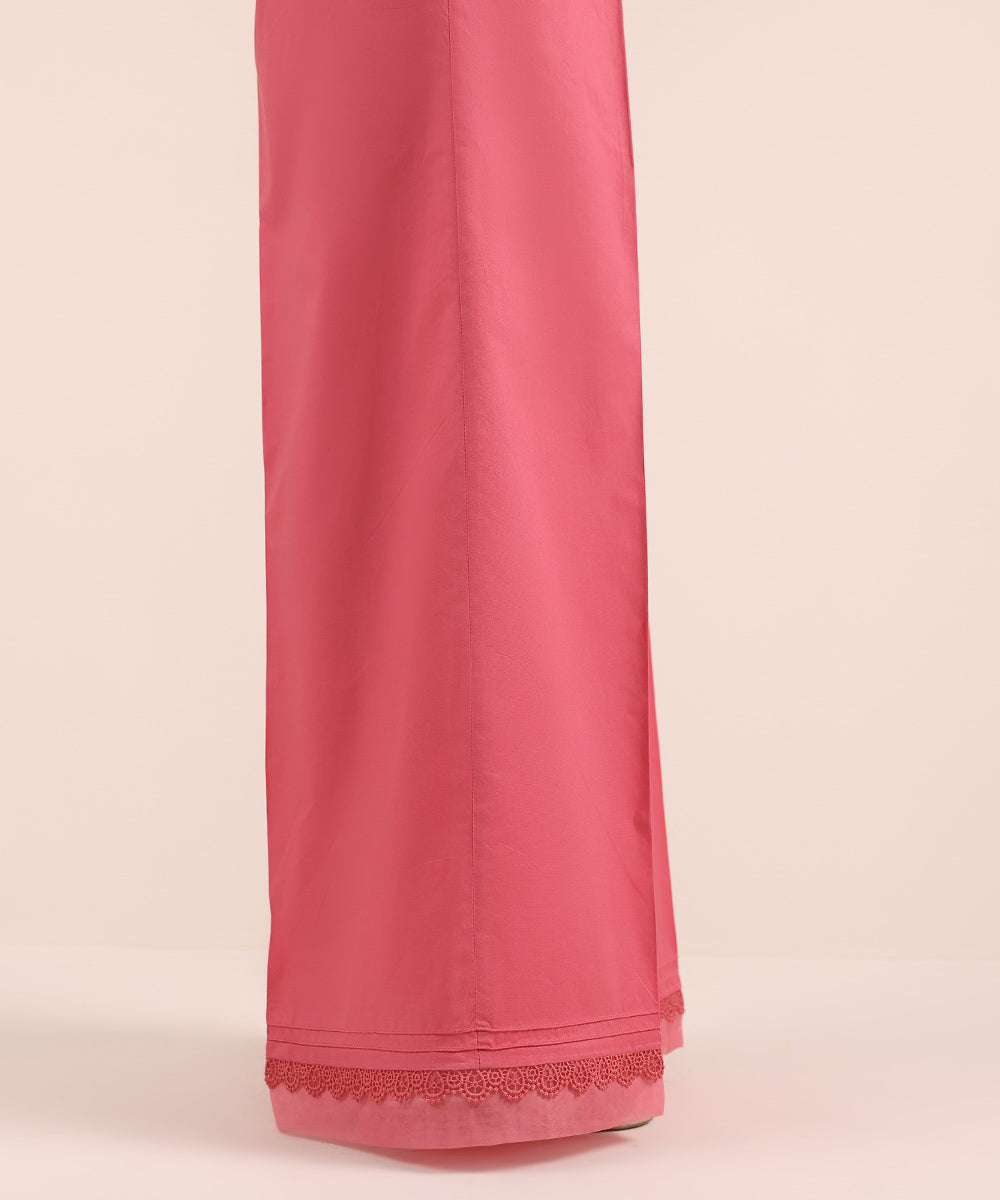 Women's Pret Cambric Pink Dyed Culottes