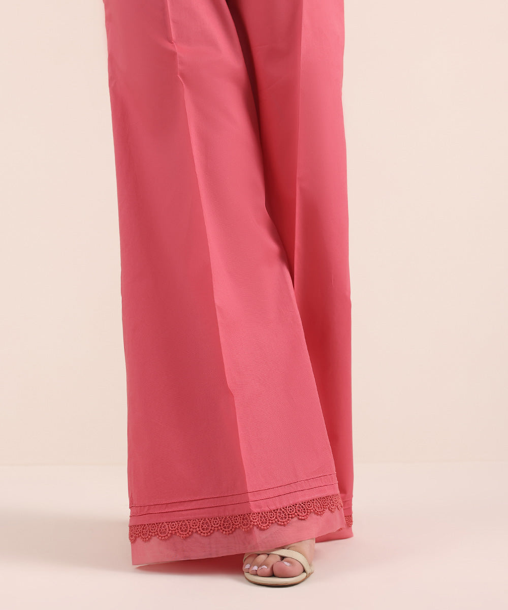 Women's Pret Cambric Pink Dyed Culottes