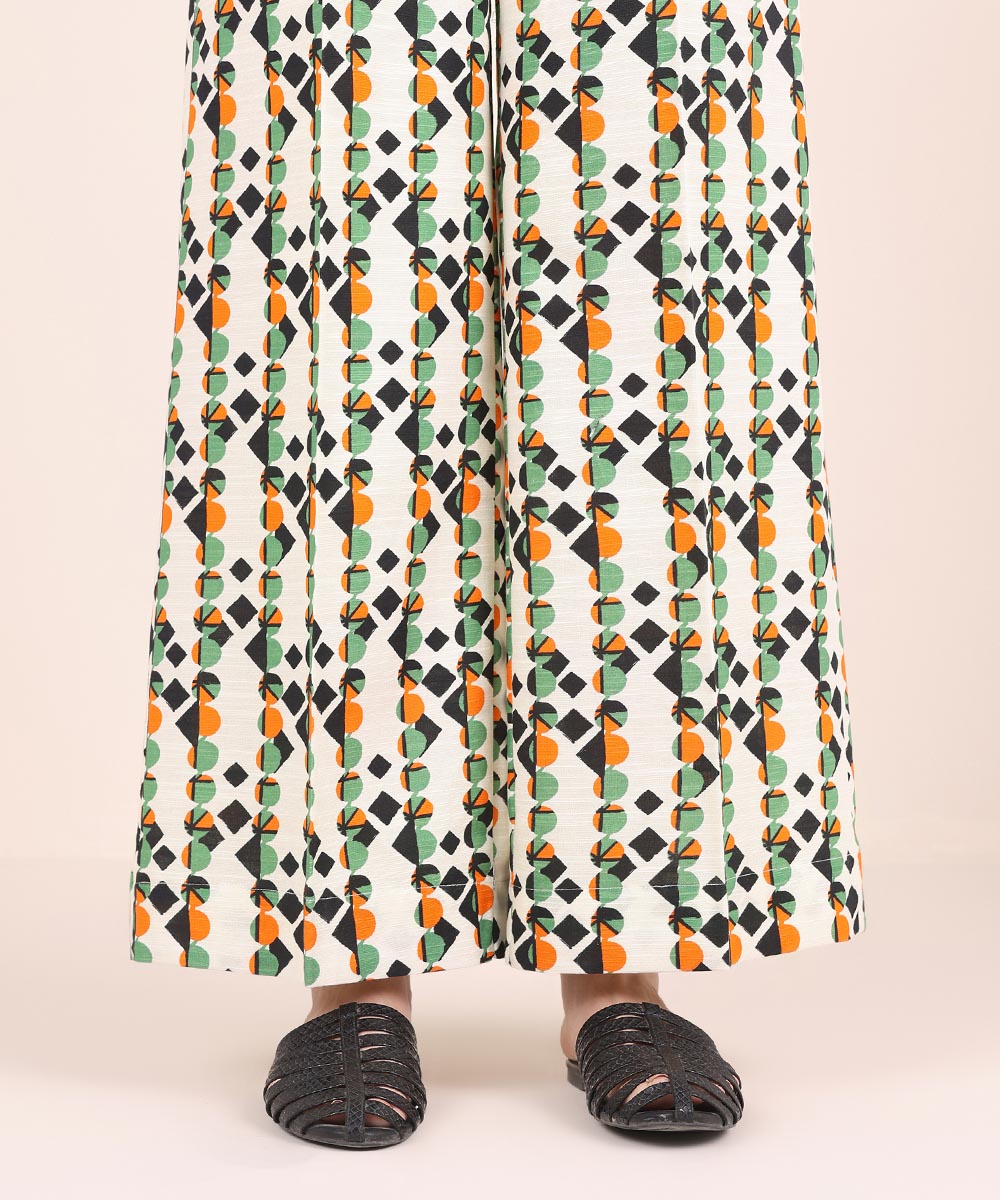 Women's Pret Khaddar Multi Printed Culottes