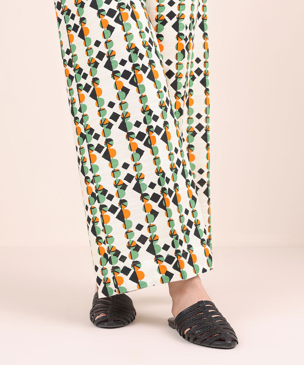 Women's Pret Khaddar Multi Printed Culottes