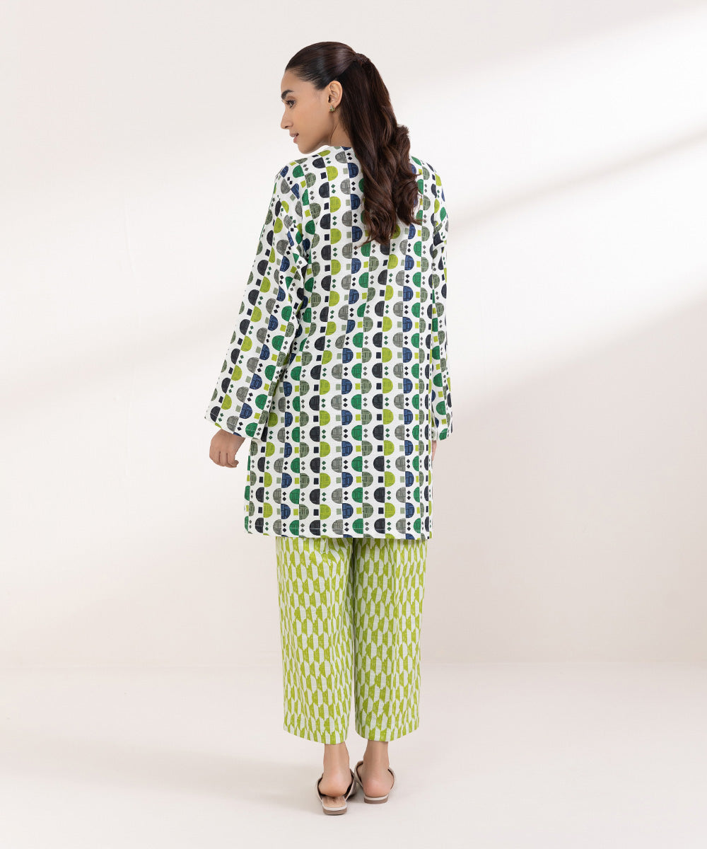 Women's Pret Light Khaddar Printed Multi Boxy Shirt