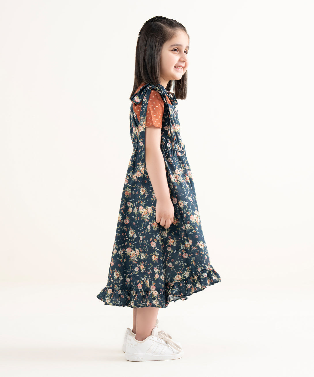 Girls Printed Cambric Shirt
