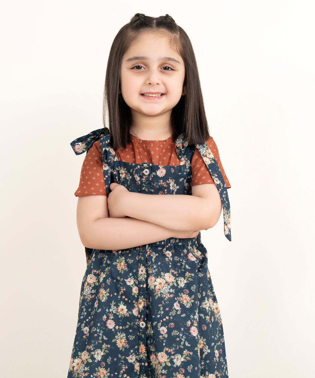 Girls Printed Cambric Shirt