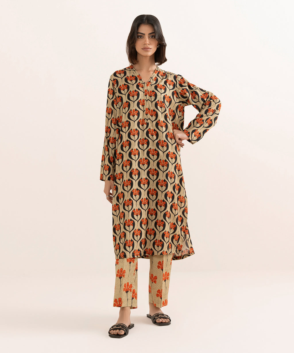 Printed Arabic Lawn Shirt