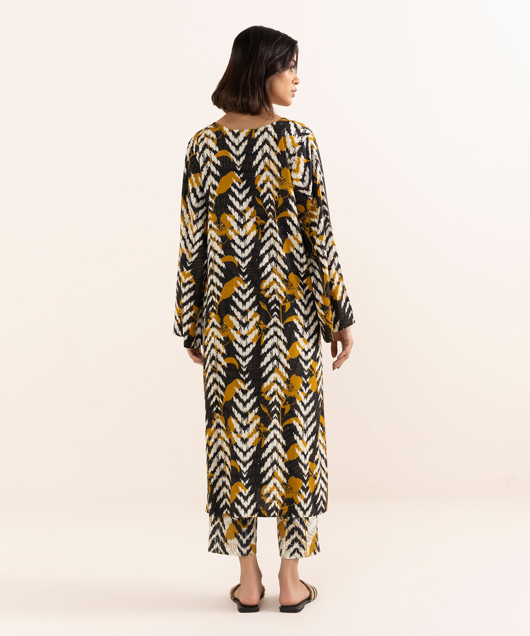 Women's RTW Arabic Lawn Multi Printed A-Line Shirt