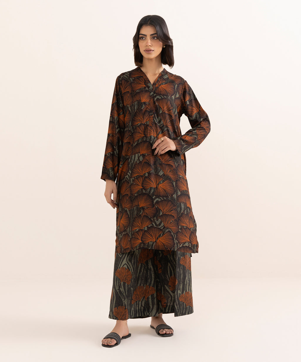 Women's RTW Arabic Lawn Multi Printed A-Line Shirt