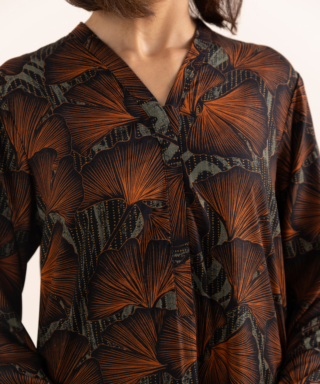 Women's RTW Arabic Lawn Multi Printed A-Line Shirt