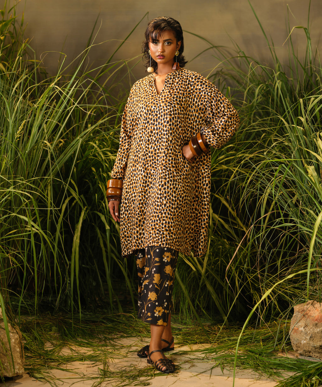 Printed Arabic Lawn Shirt