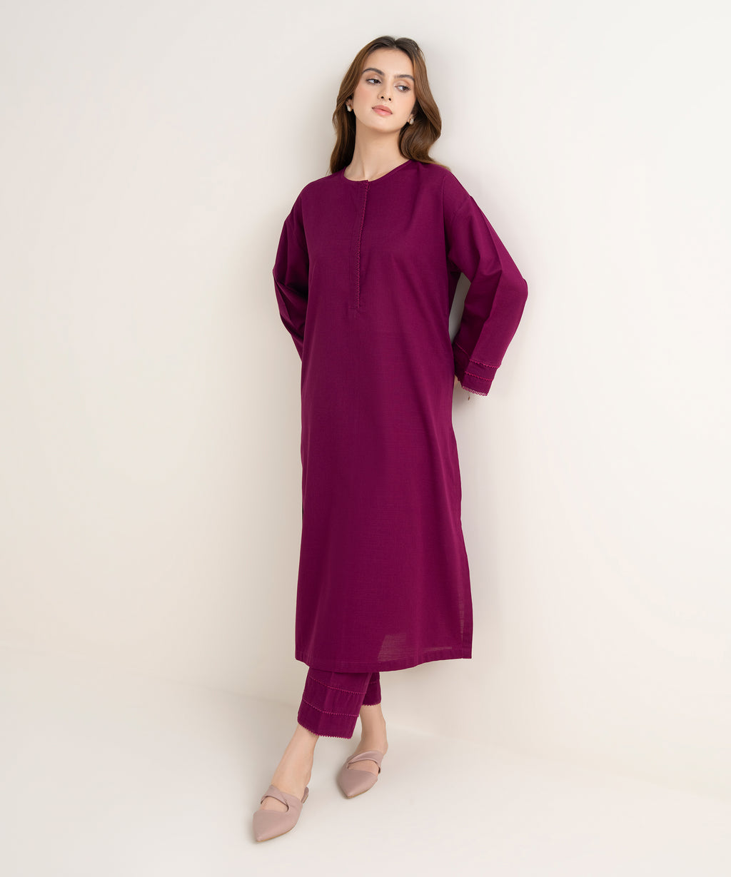 Solid Light Khaddar Shirt