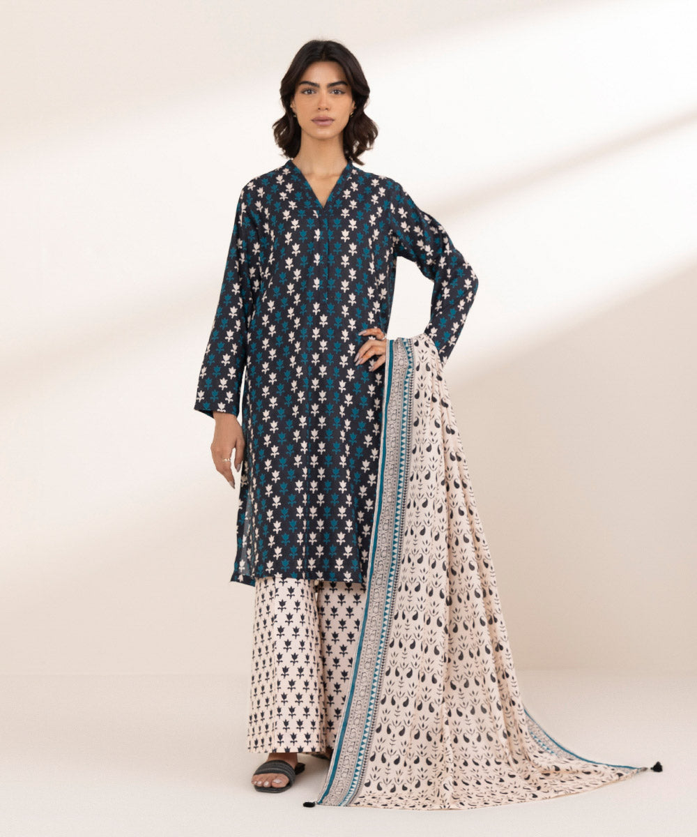 Fine Voile Multi Printed Dupatta