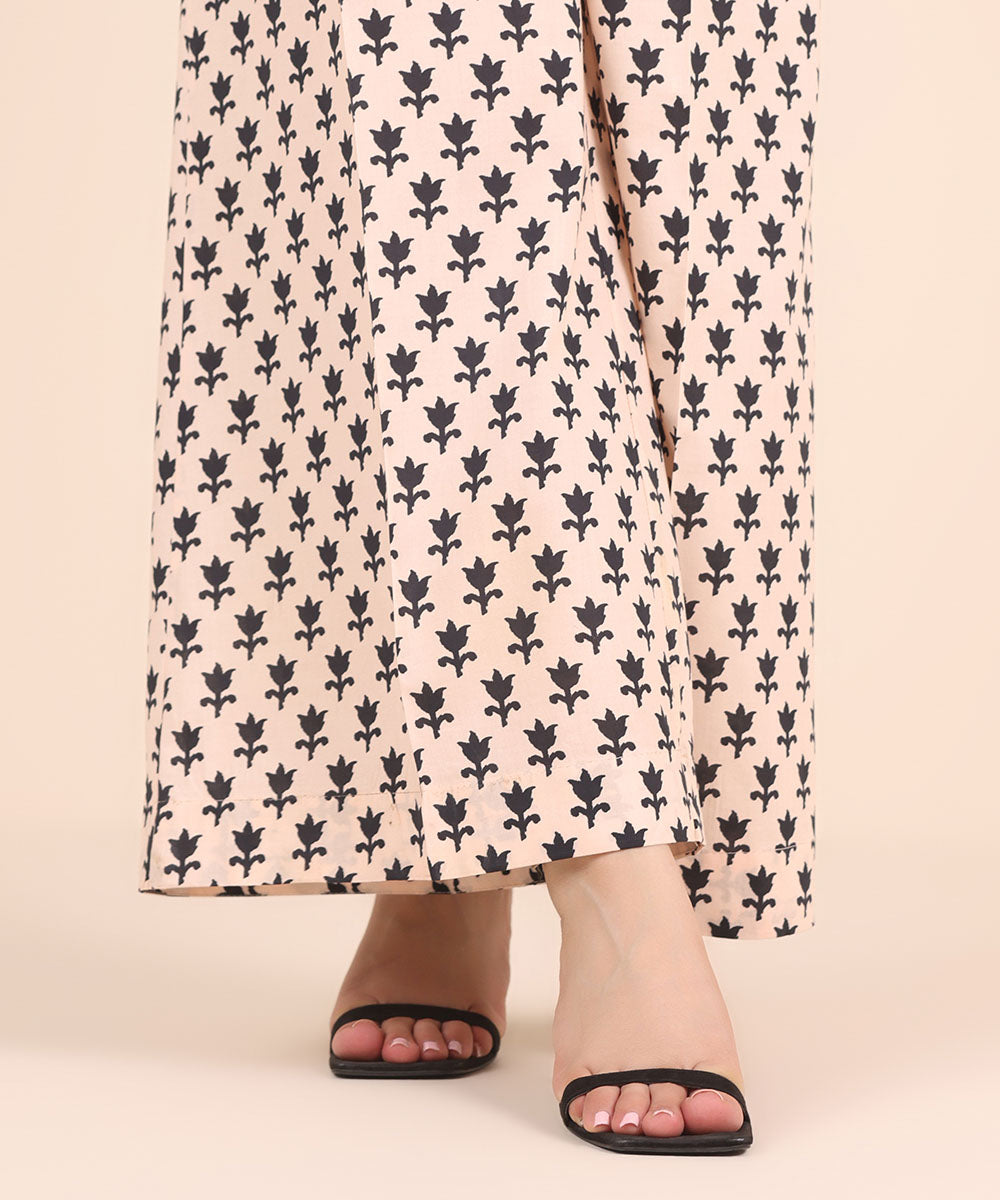 Women's RTW Cambric Multi Printed Flared Pants